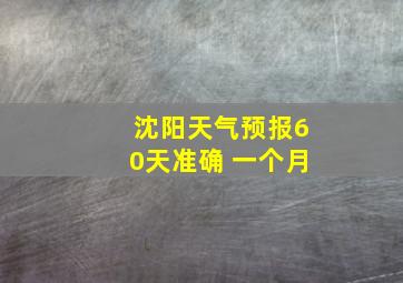 沈阳天气预报60天准确 一个月